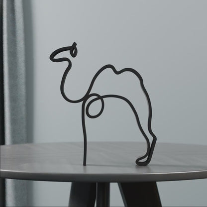 Picasso's Camel - Line Art Figure