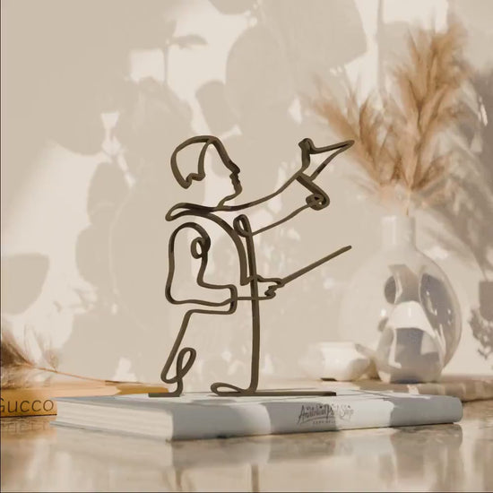 Conductor - Customized Line Art Figure