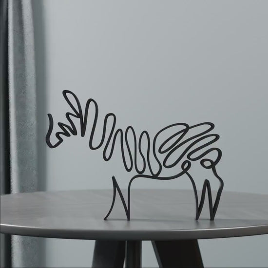 Zebra - Line Art Figure