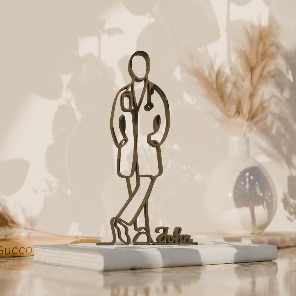 Doctor - Customized Line Art Figure