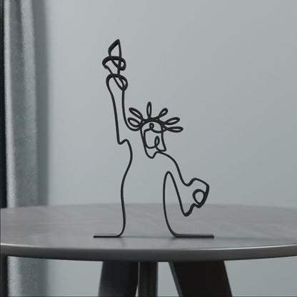 Statue of Liberty - Customized Line Art Figure