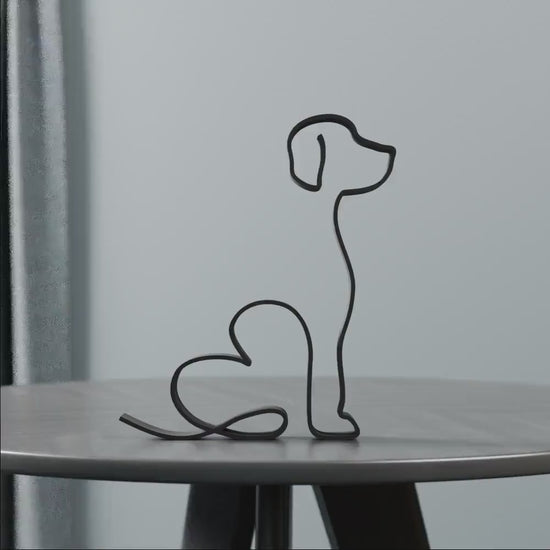 Harrier Dog 14 - Line Art Figure