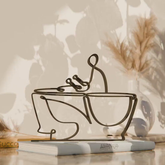 Timpani Player - Customized Line Art Figure