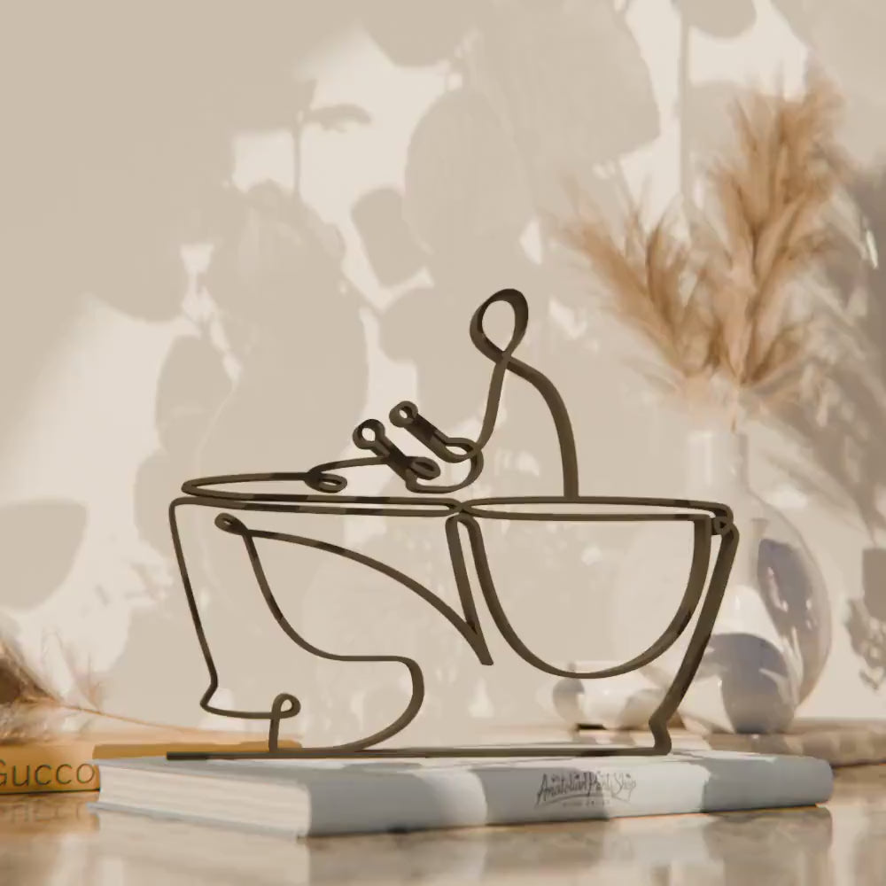 Timpani Player - Customized Line Art Figure