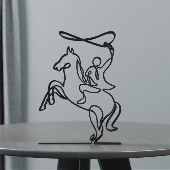 Rodeo - Line Art Figure