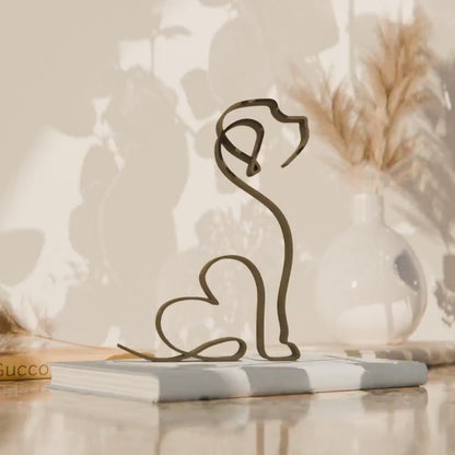 Cockapoo Dog 11 - Line Art Figure