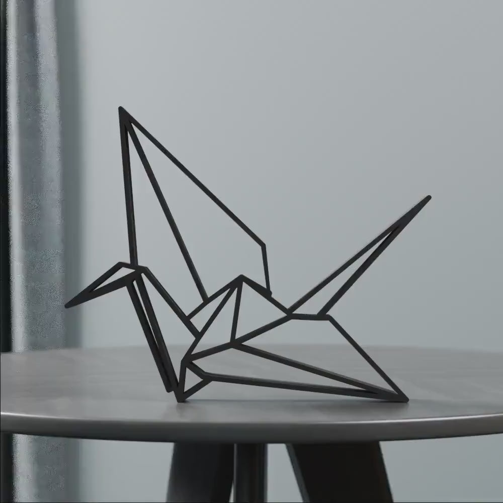 Origami Bird - Customized Line Art Figure