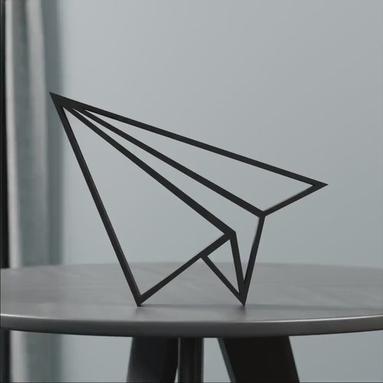 Origami Plane - Line Art Figure