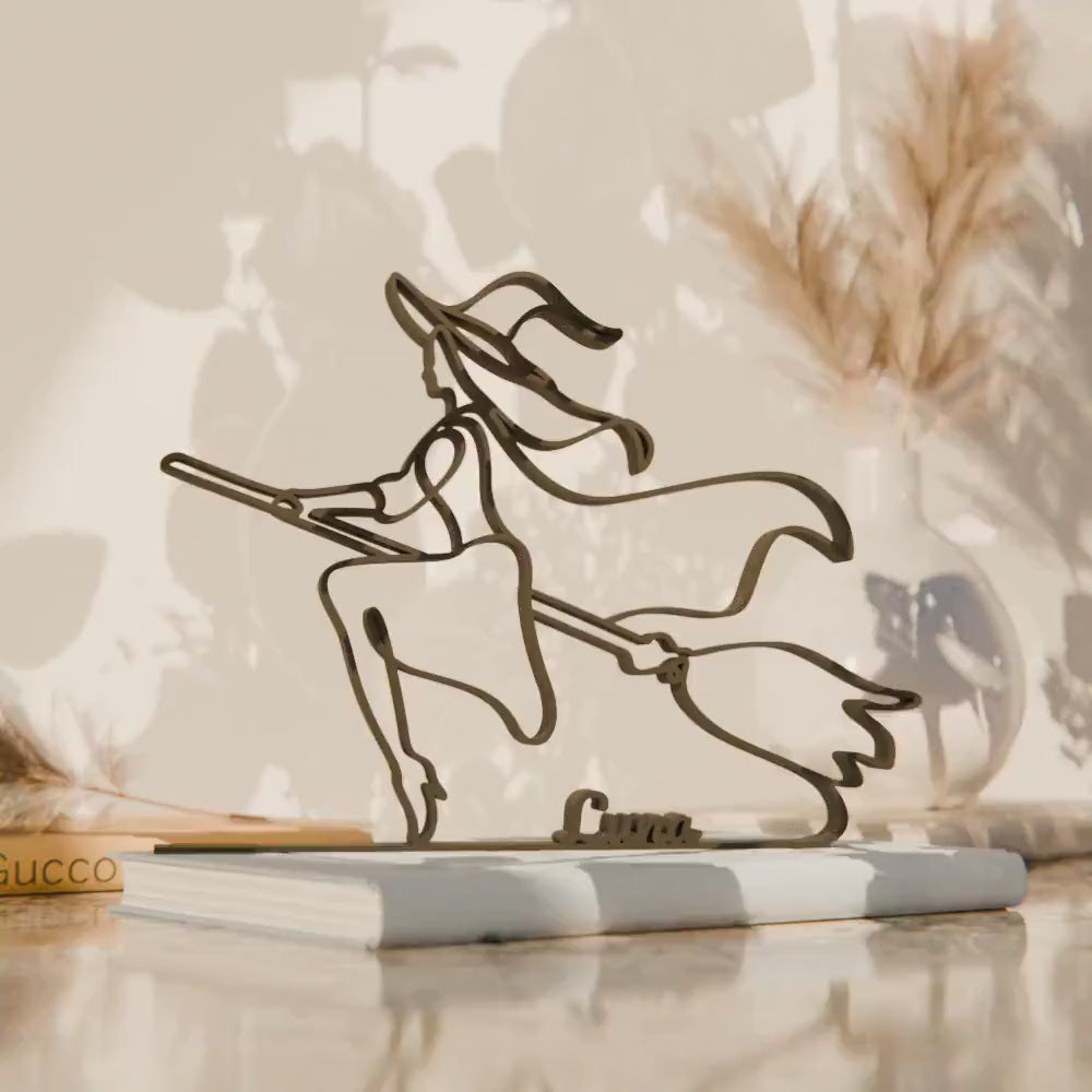 Halloween Witch - Customized Line Art Figure