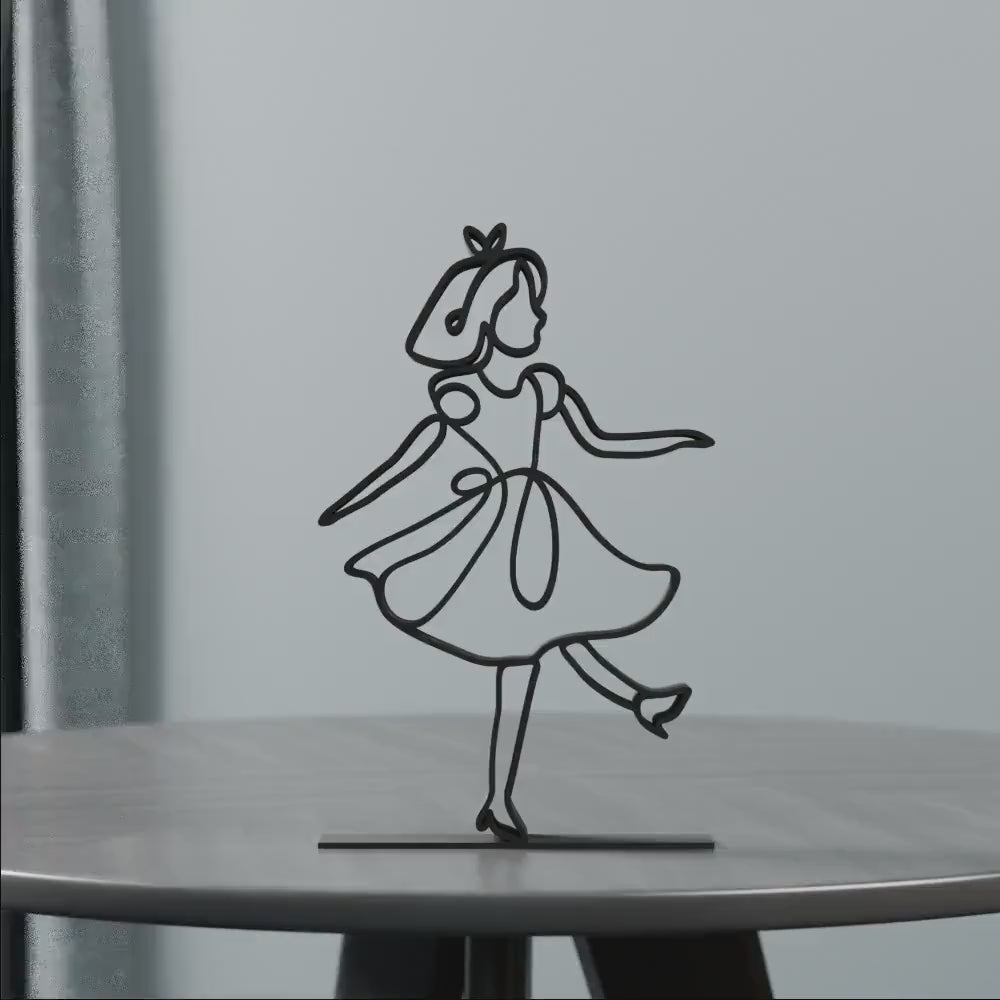 Alice - Customized Line Art Figure