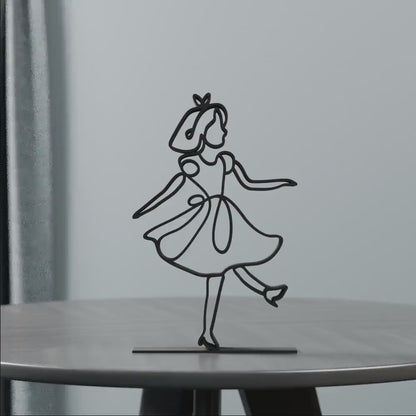 Alice - Customized Line Art Figure