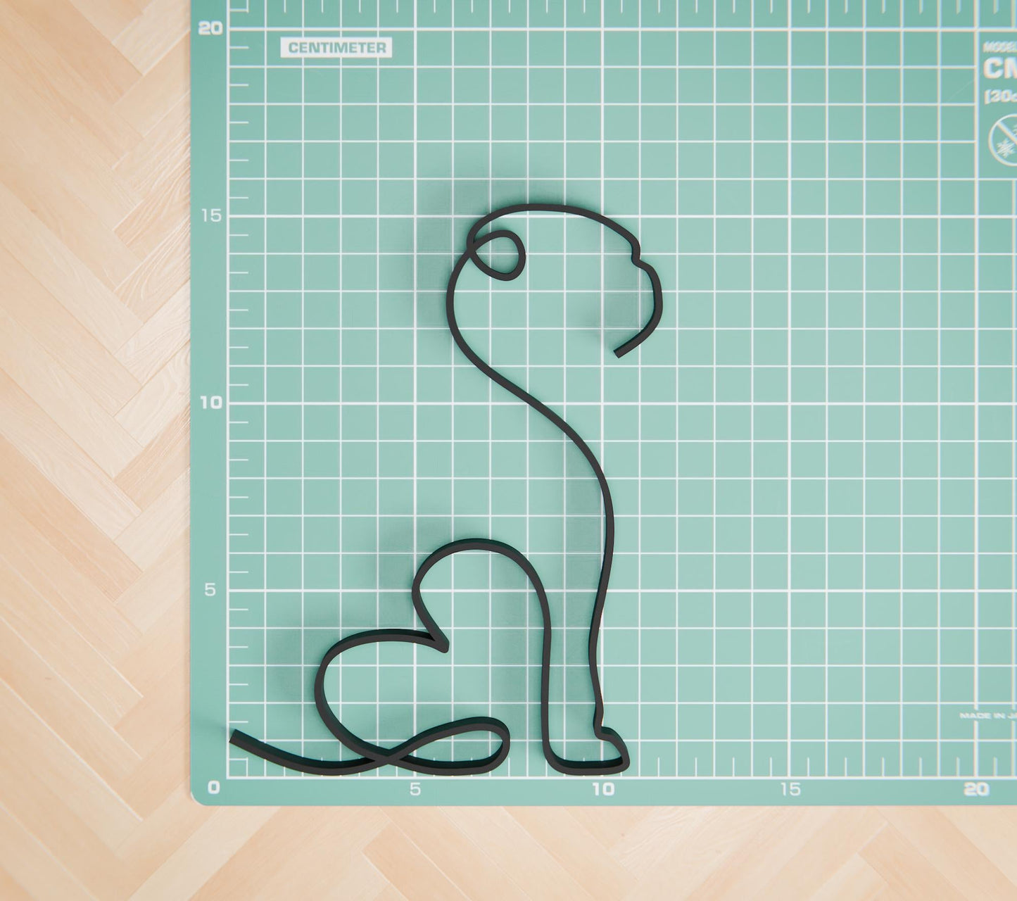 Anatolian Gift BoxPug Dog 27 - Line Art Figure