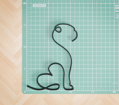 Anatolian Gift BoxPug Dog 27 - Line Art Figure