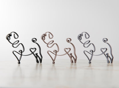 Anatolian Gift BoxPug Dog 79 - Line Art Figure