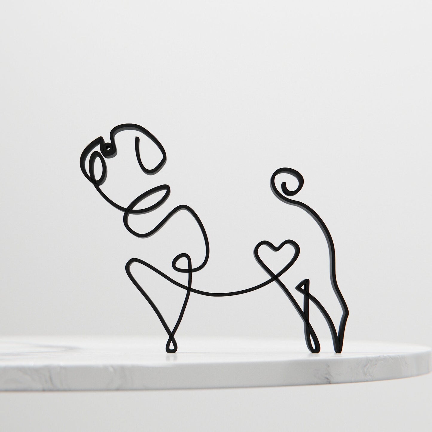 Anatolian Gift BoxPug Dog 79 - Line Art Figure