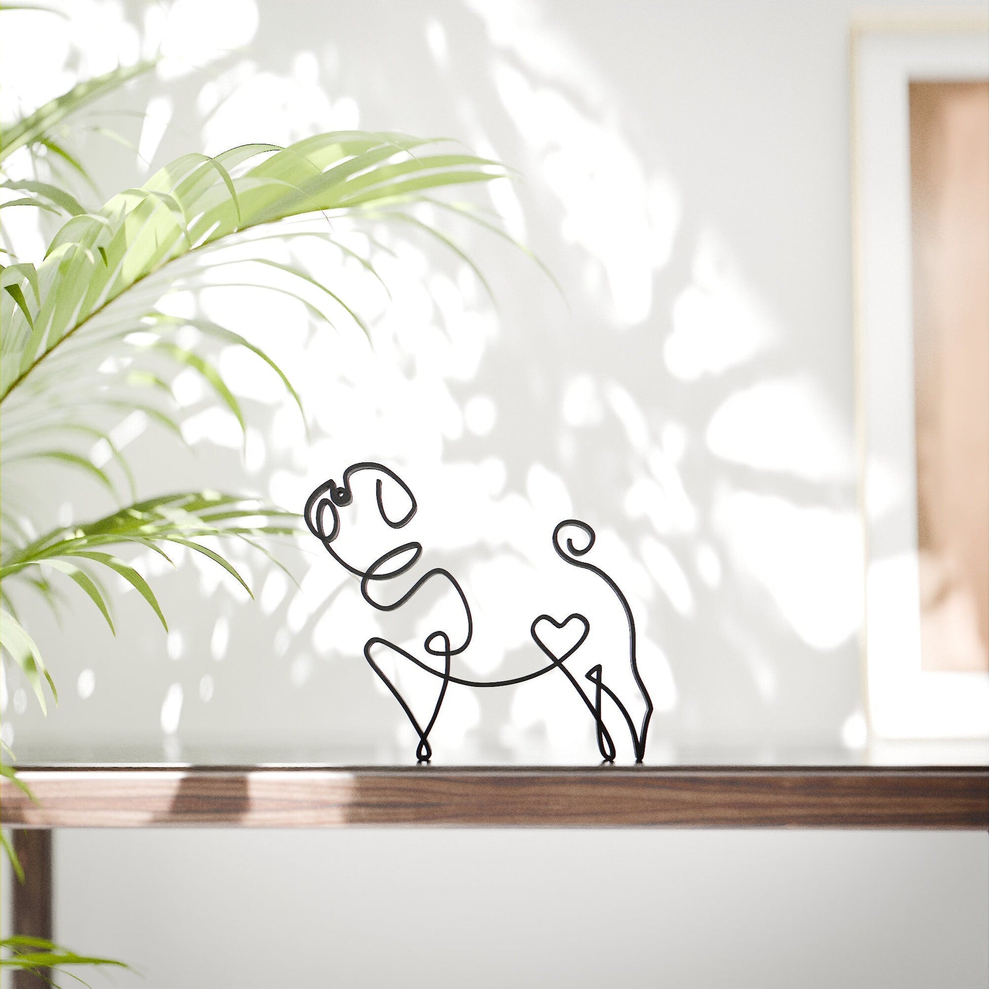 Anatolian Gift BoxPug Dog 79 - Line Art Figure