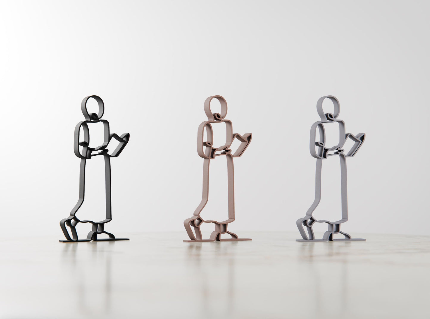 Anatolian Gift BoxReader/Bookworm - Customized Line Art Figure