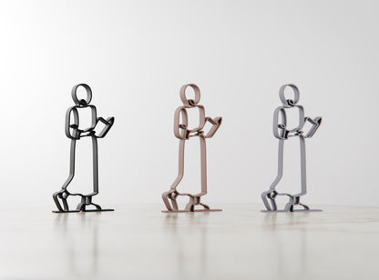 Anatolian Gift BoxReader/Bookworm - Customized Line Art Figure