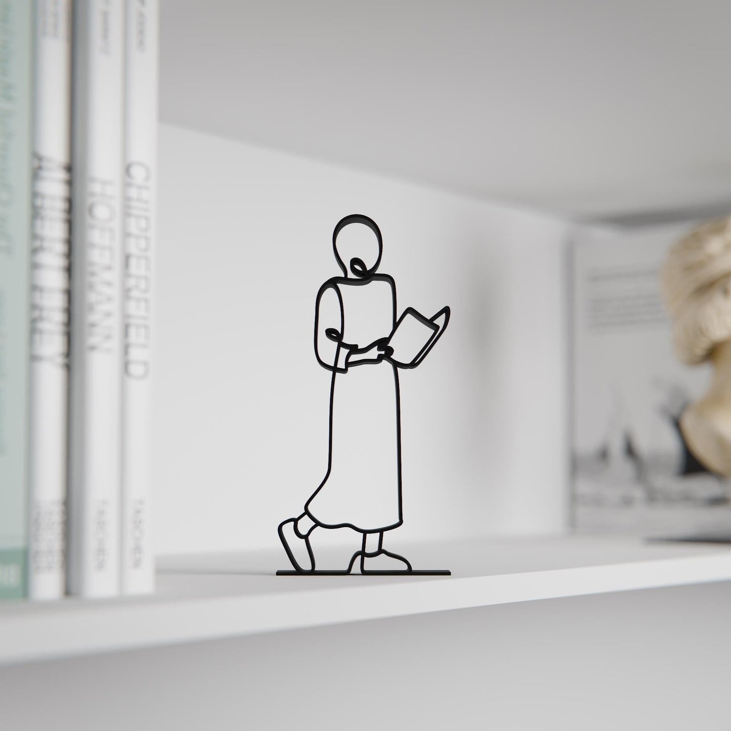 Anatolian Gift BoxReader/Bookworm - Customized Line Art Figure