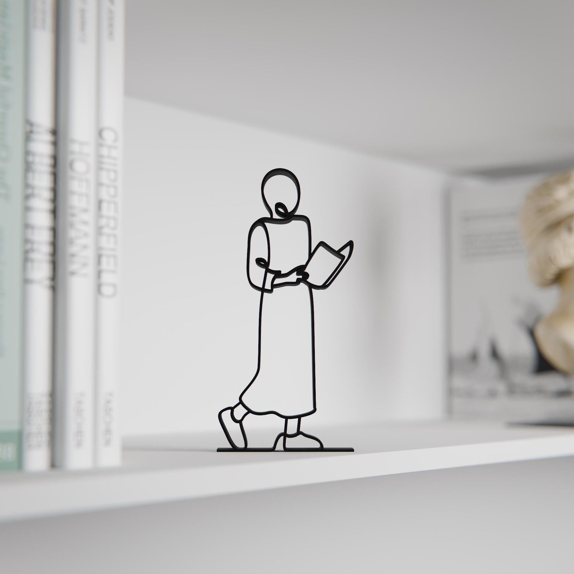 Anatolian Gift BoxReader/Bookworm - Customized Line Art Figure