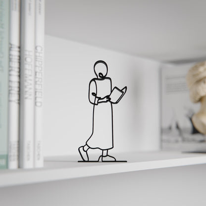 Anatolian Gift BoxReader/Bookworm - Customized Line Art Figure