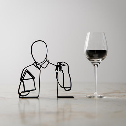 Anatolian Gift BoxReal Estate Agent - Customized Line Art Figure