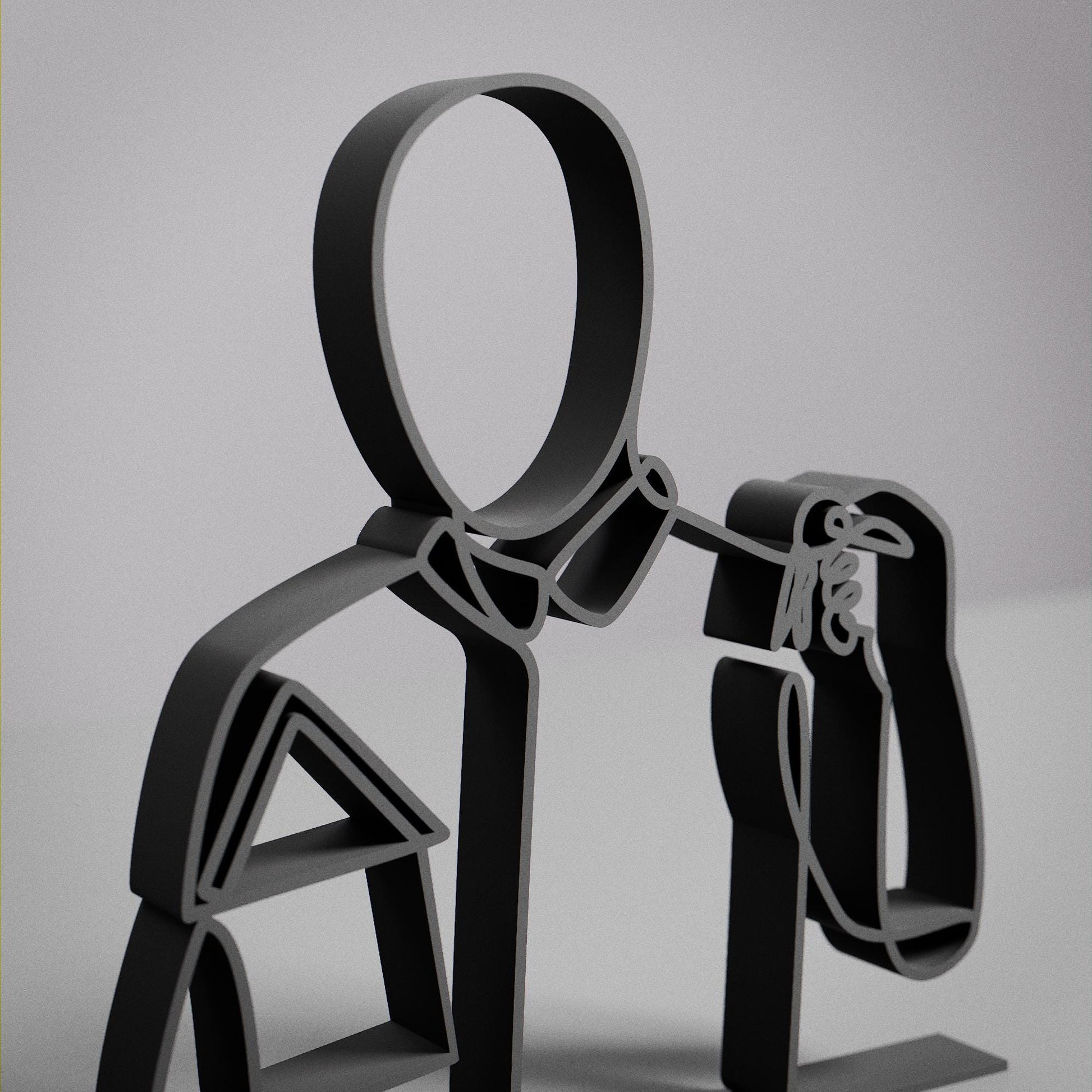 Anatolian Gift BoxReal Estate Agent - Customized Line Art Figure