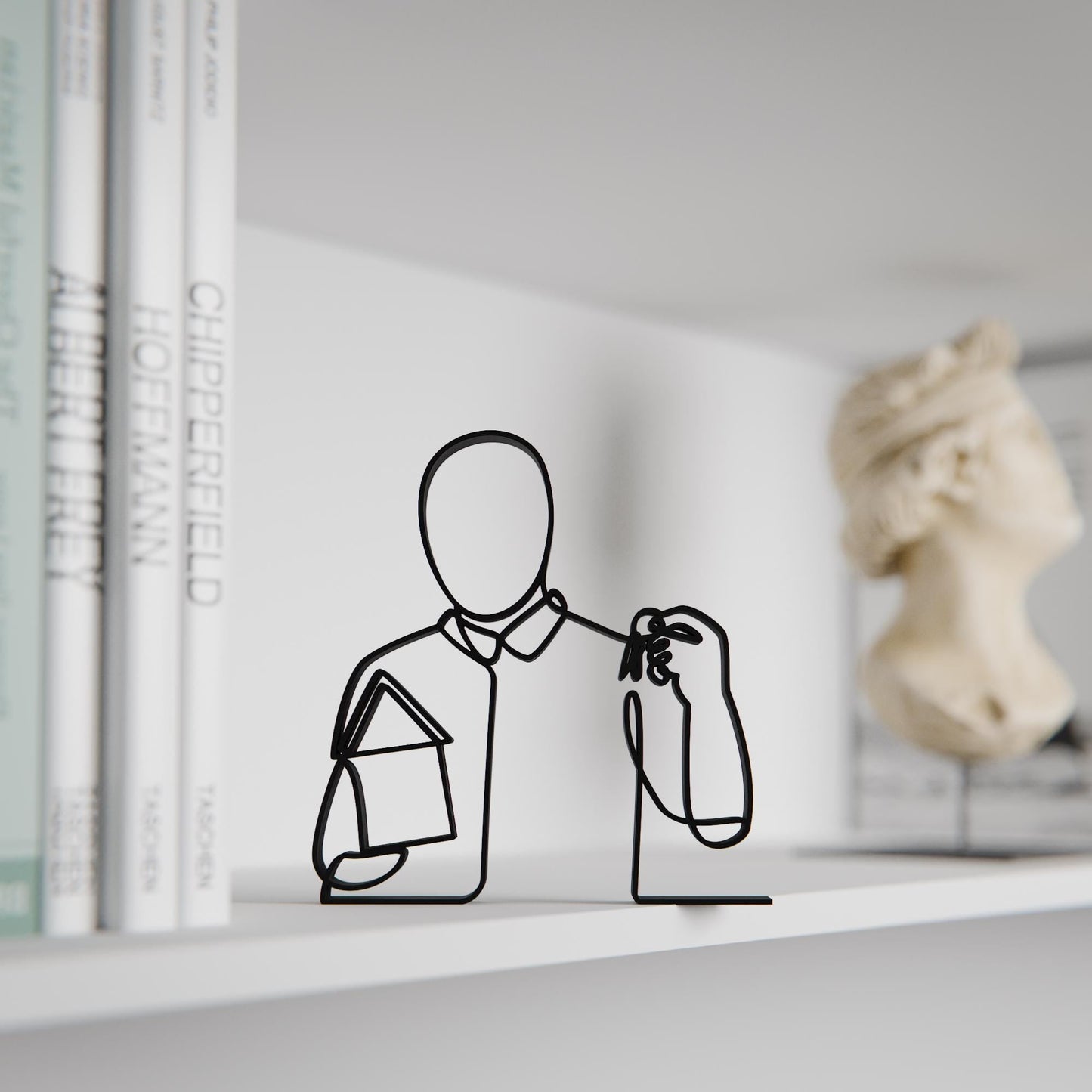 Anatolian Gift BoxReal Estate Agent - Customized Line Art Figure