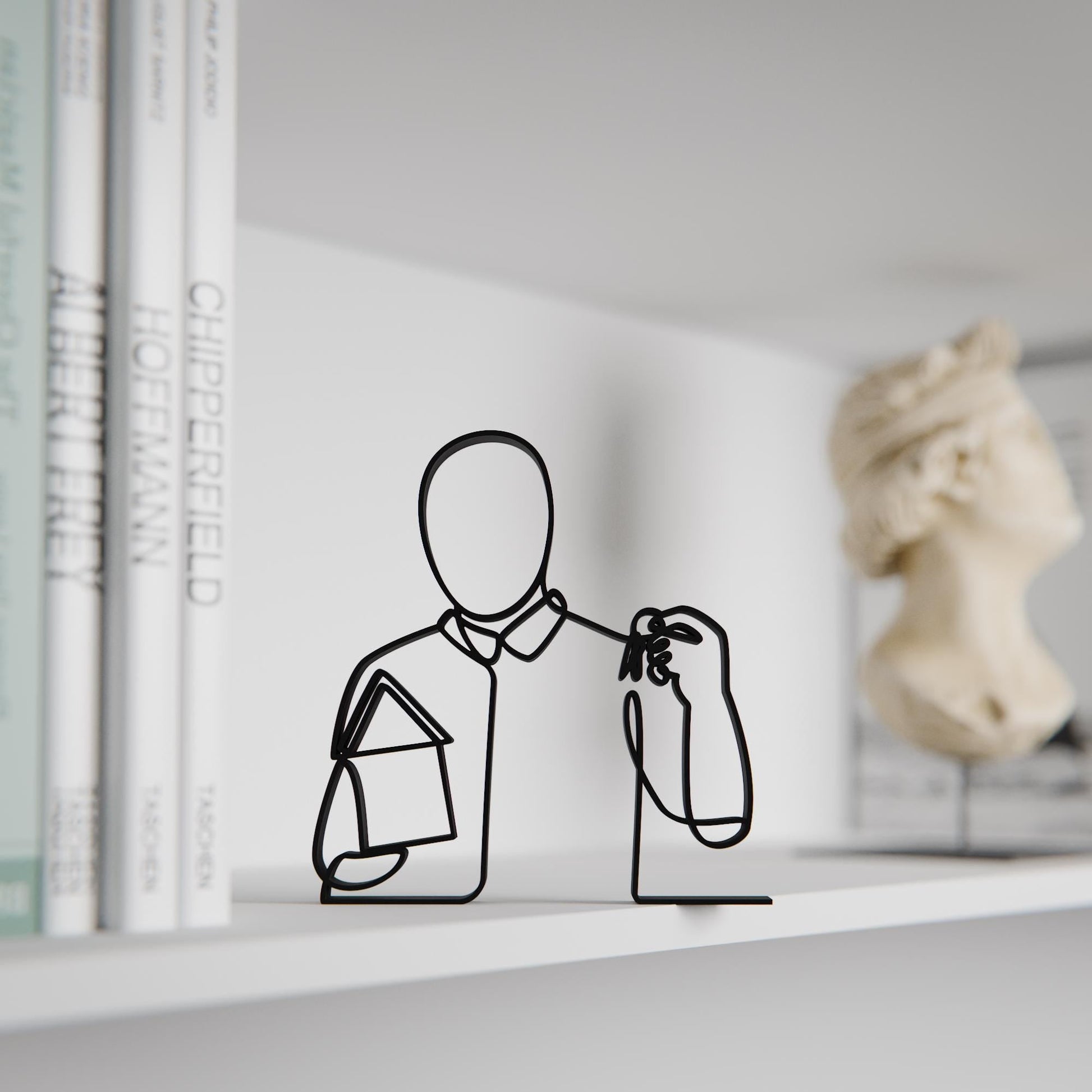 Anatolian Gift BoxReal Estate Agent - Customized Line Art Figure