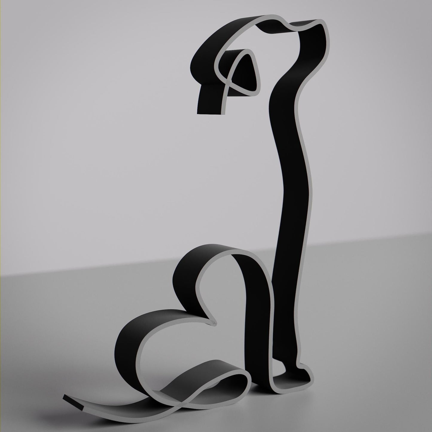 Anatolian Gift BoxRetriever Dog 02 - Line Art Figure