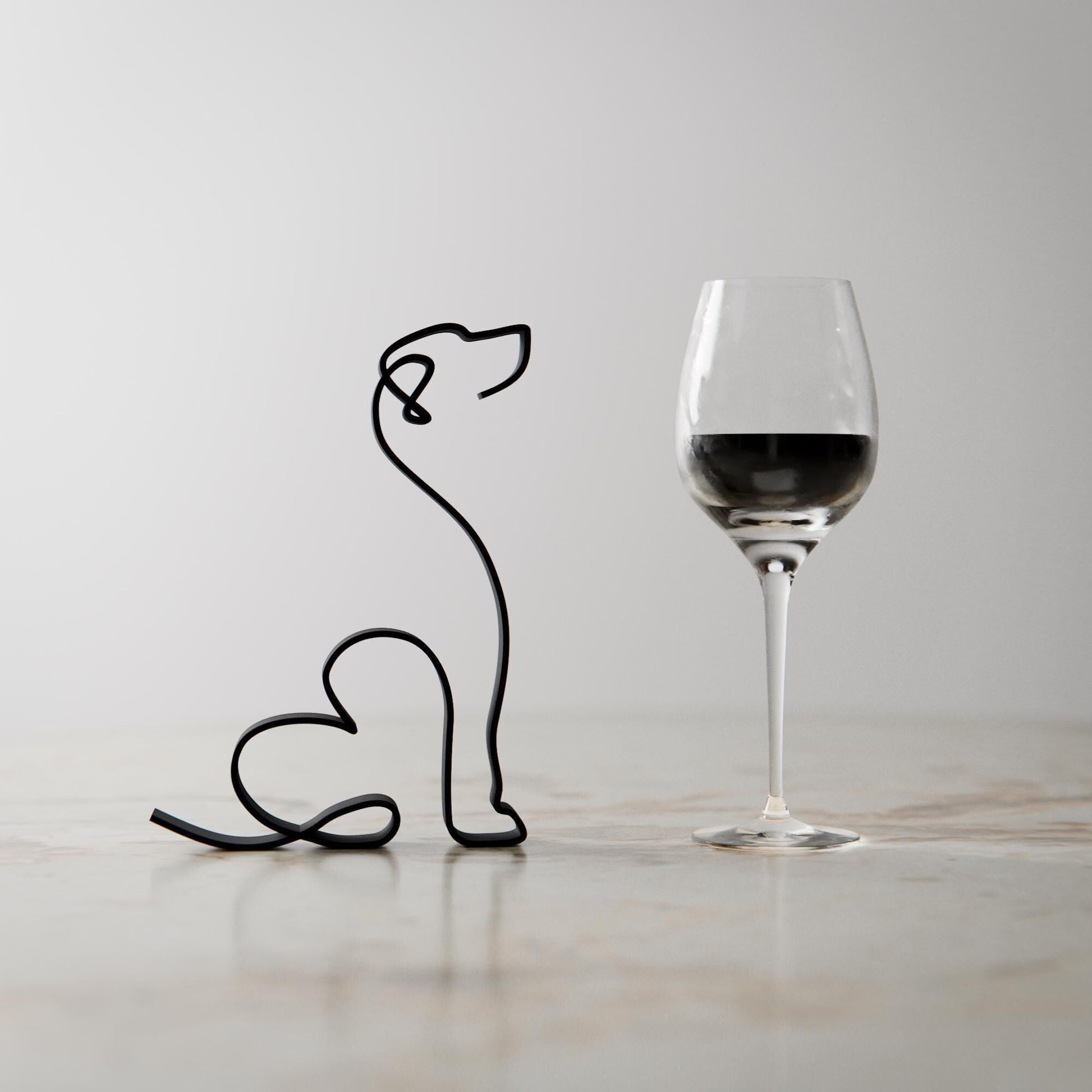 Anatolian Gift BoxRhodesian Ridgeback Dog 19 - Line Art Figure