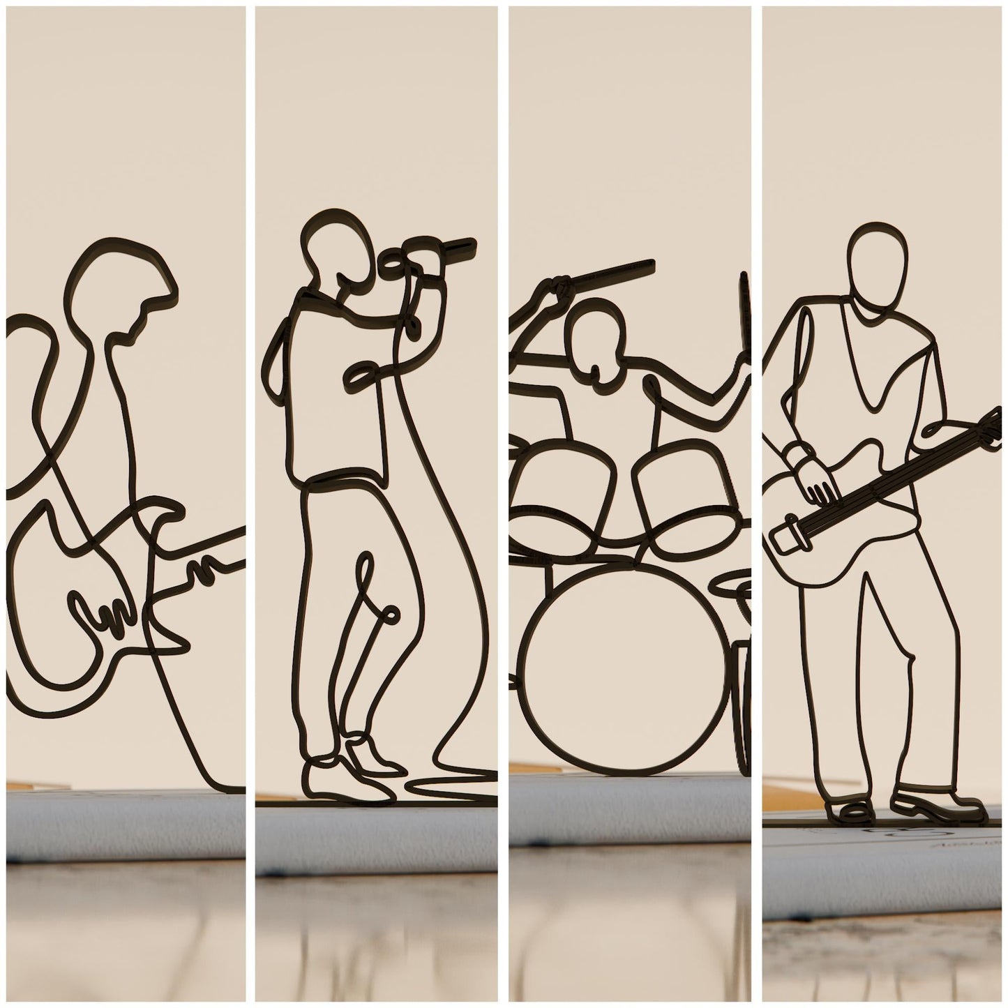 Anatolian Gift BoxRock Band - Customized Line Art Figures