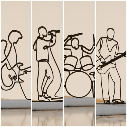 Anatolian Gift BoxRock Band - Customized Line Art Figures