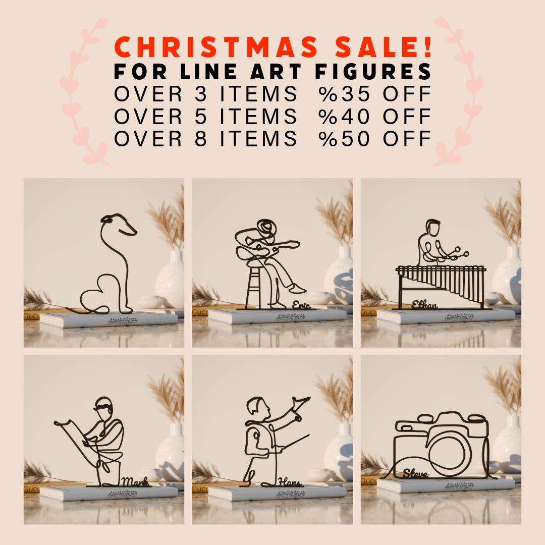 Anatolian Gift BoxRowers/Rowing - Customized Line Art Figure