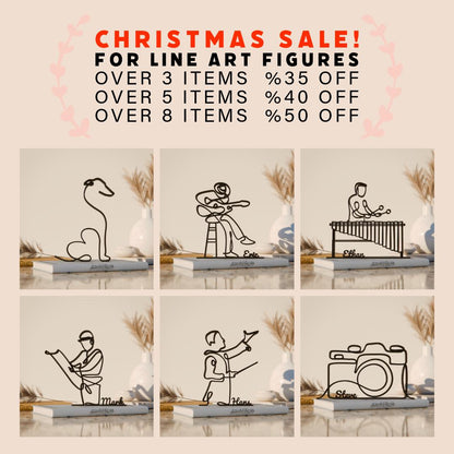 Anatolian Gift BoxRowers/Rowing - Customized Line Art Figure