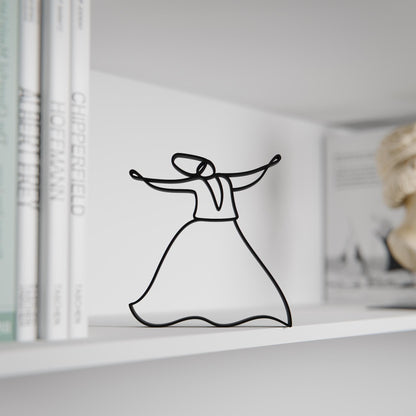 Anatolian Gift BoxRumi - Line Art Figure