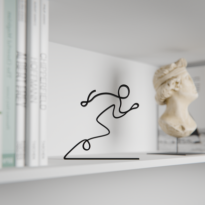 Runner - Customized Line Art Figure