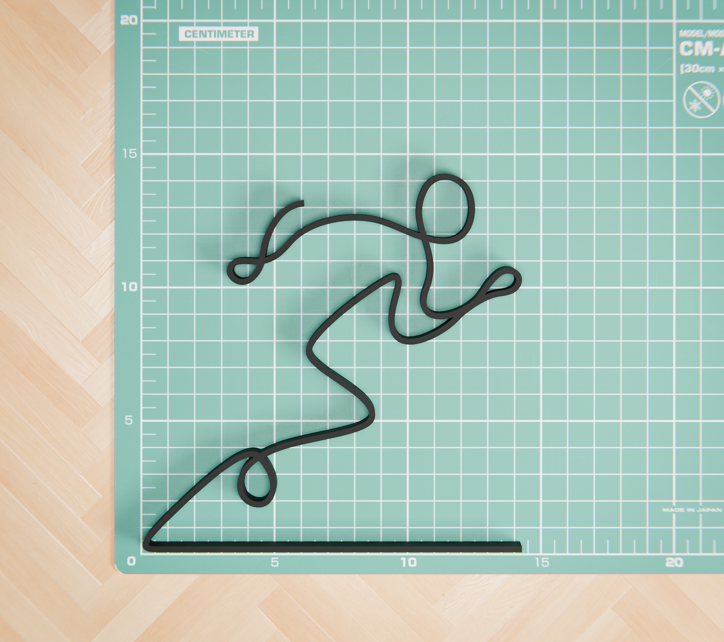 Runner - Customized Line Art Figure