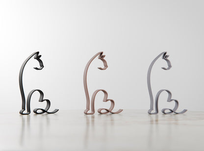 Anatolian Gift BoxRussian Blue Cat 17 - Line Art Figure