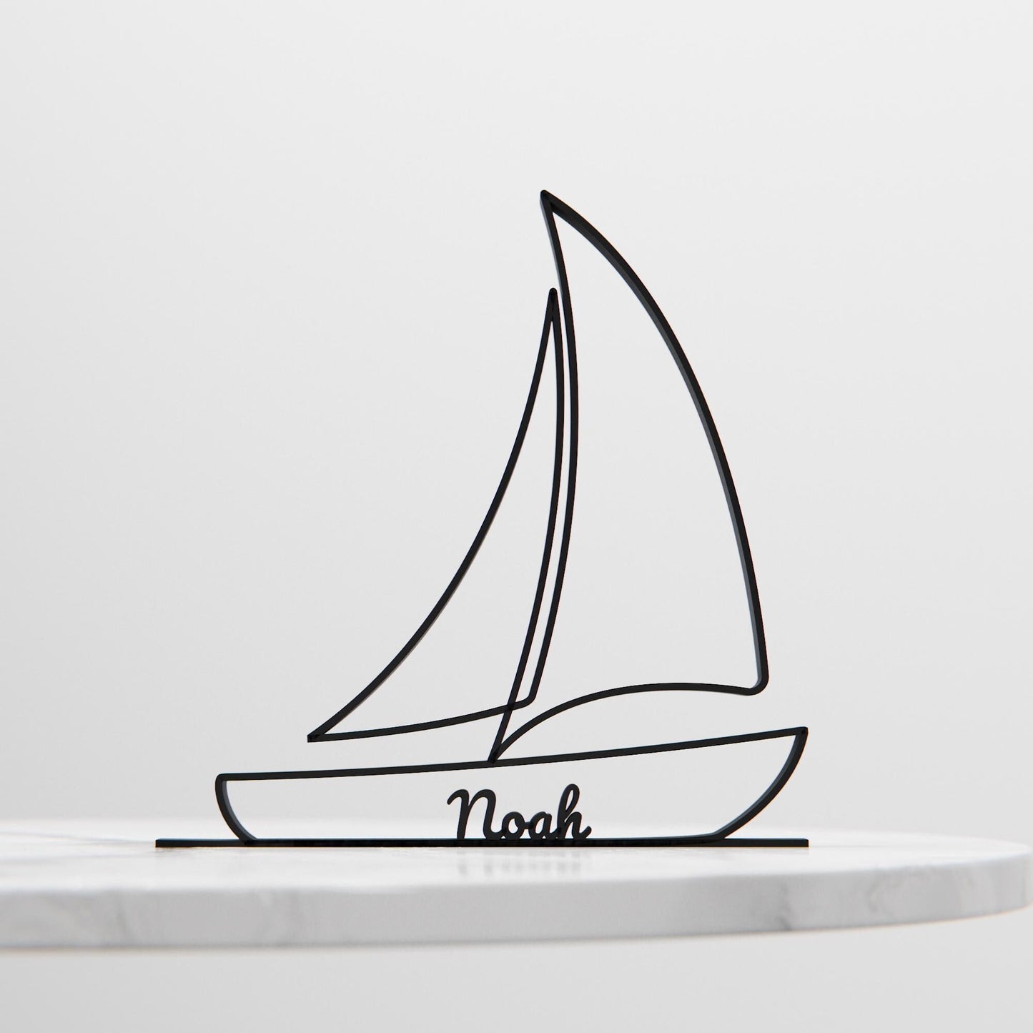 Anatolian Gift BoxSailboat - Customized Line Art Figure