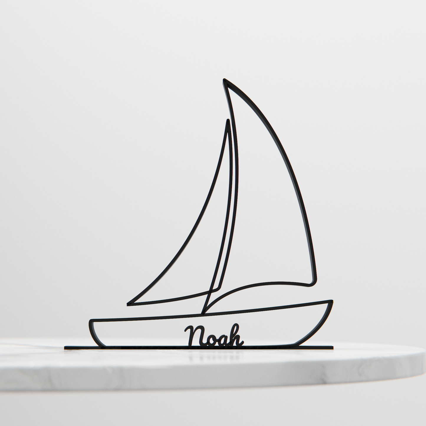Sailboat - Customized Line Art Figure