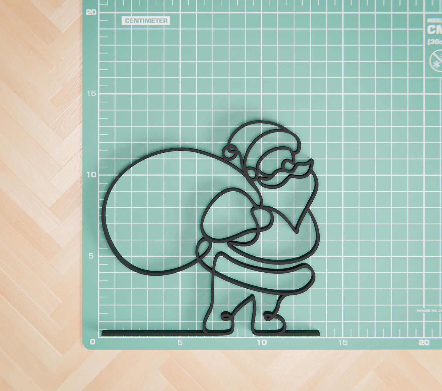 Anatolian Gift BoxSanta with Bag - Customized Line Art Figure