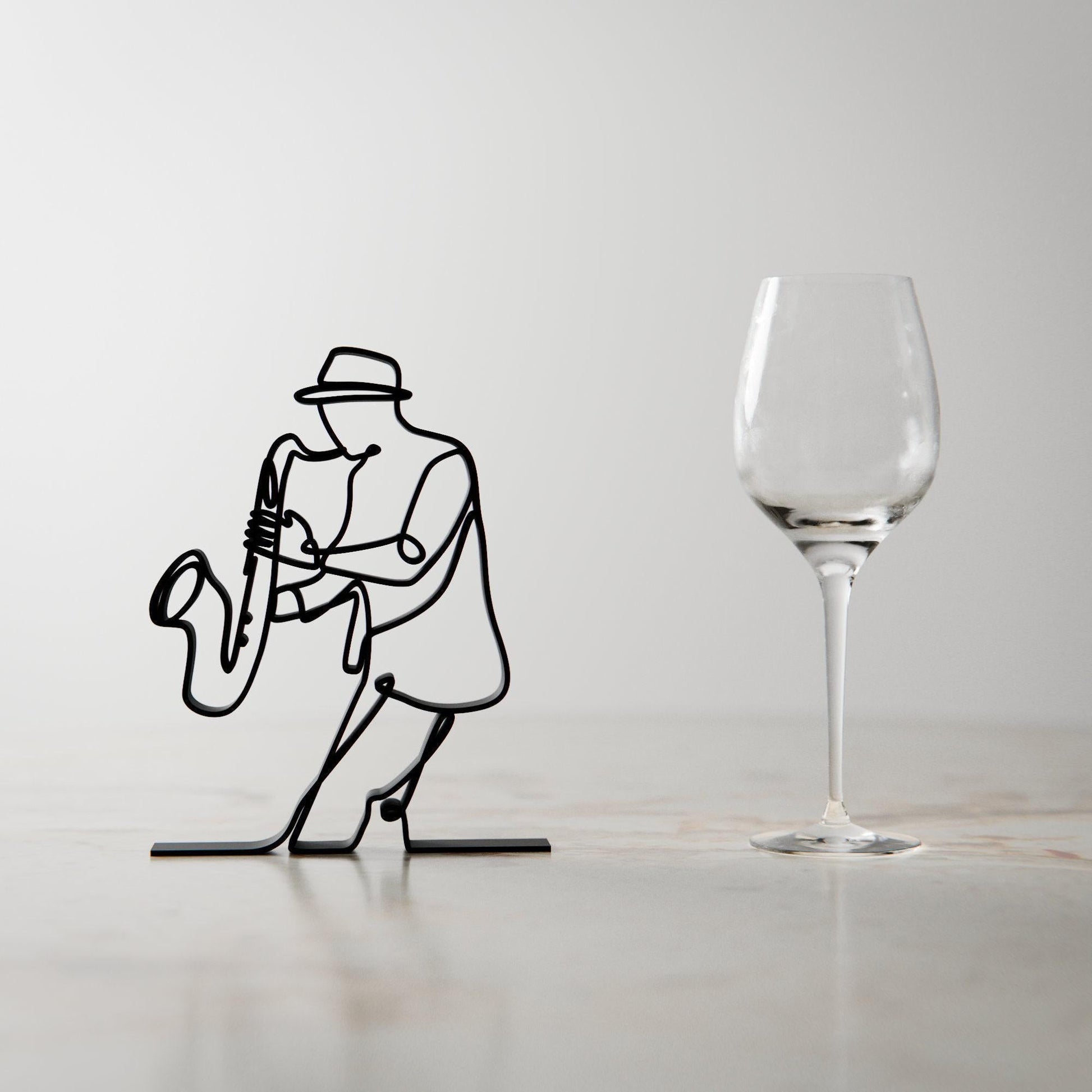 Anatolian Gift BoxSaxophonist - Customized Line Art Figure