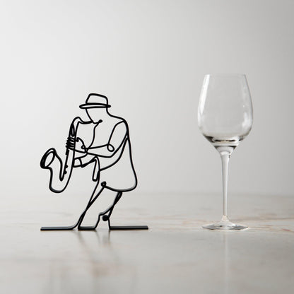 Anatolian Gift BoxSaxophonist - Customized Line Art Figure