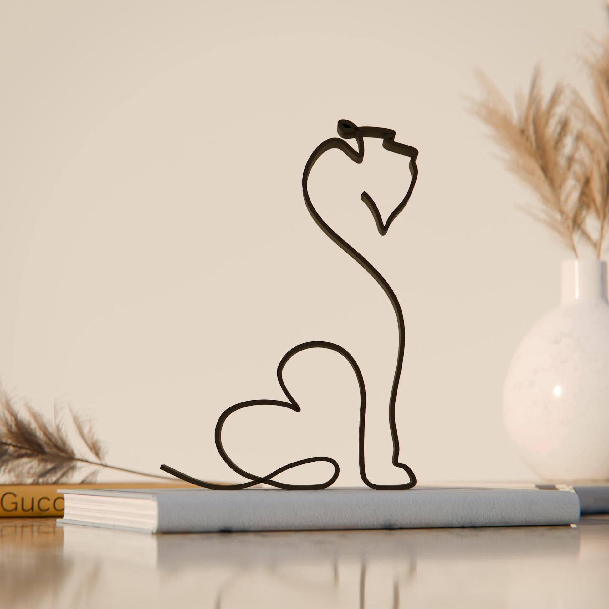 Anatolian Gift BoxSchnauzer Dog 38 - Line Art Figure