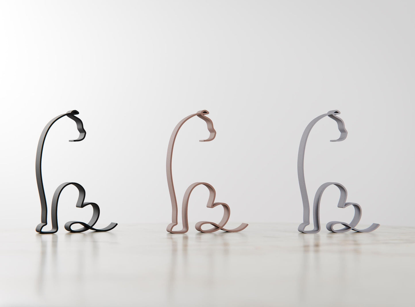 Anatolian Gift BoxScottish Fold Shorthair Cat 08 - Line Art Figure