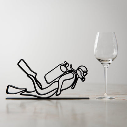 Anatolian Gift BoxScuba Diver - Customized Line Art Figure