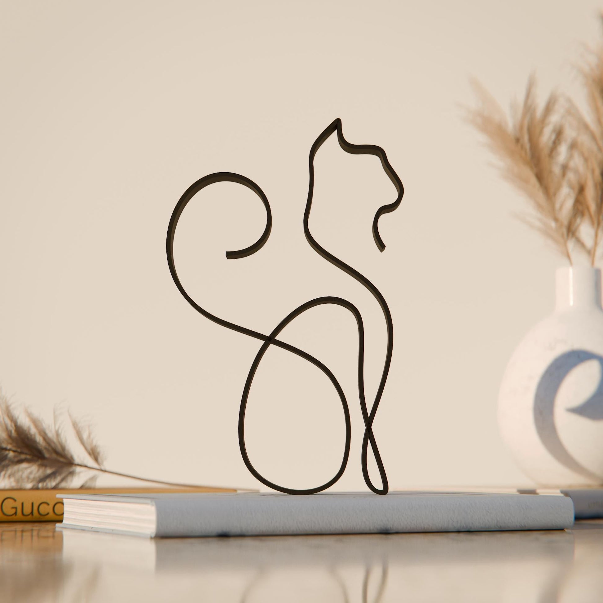 Anatolian Gift BoxSiamese Cat 04 - Line Art Figure