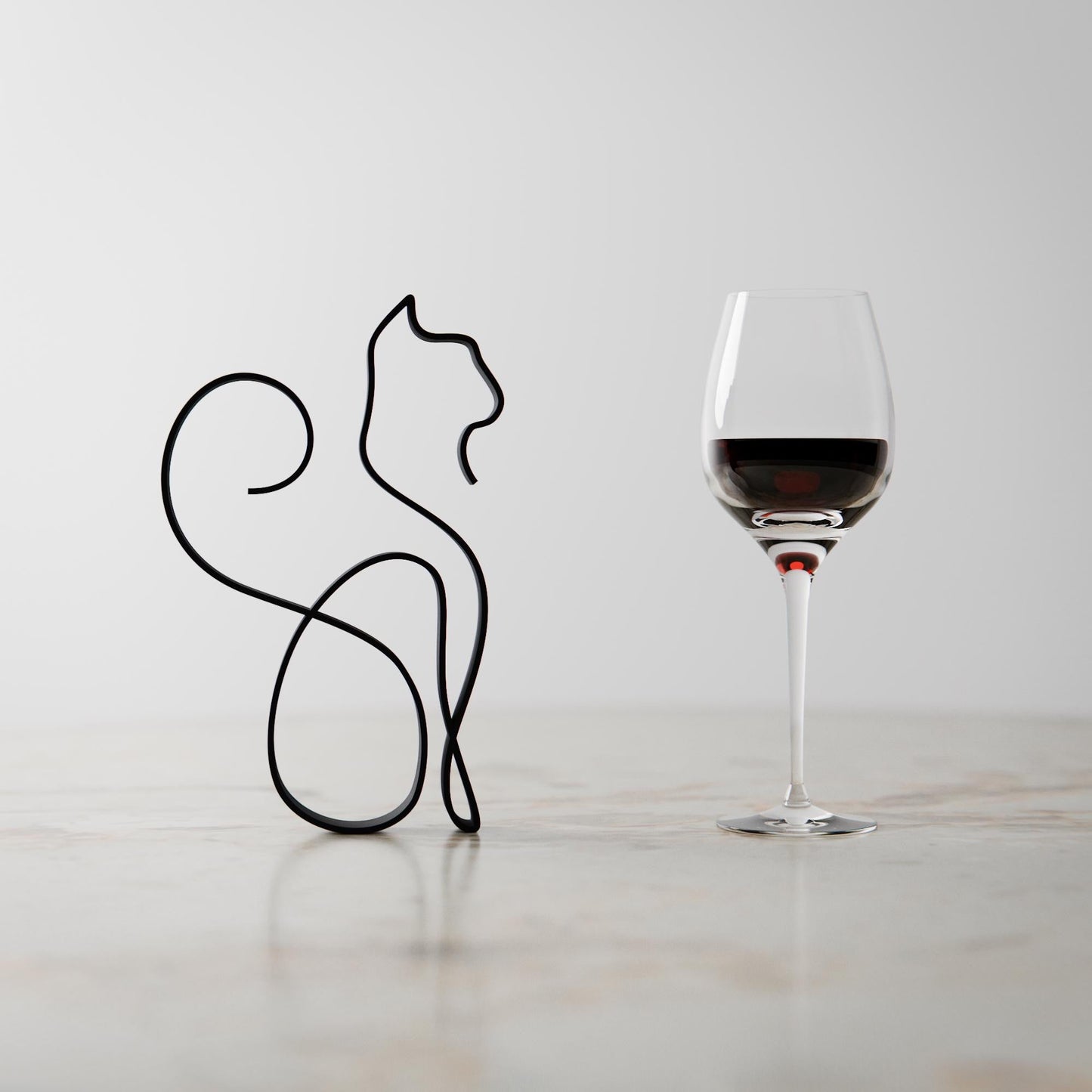 Anatolian Gift BoxSiamese Cat 04 - Line Art Figure