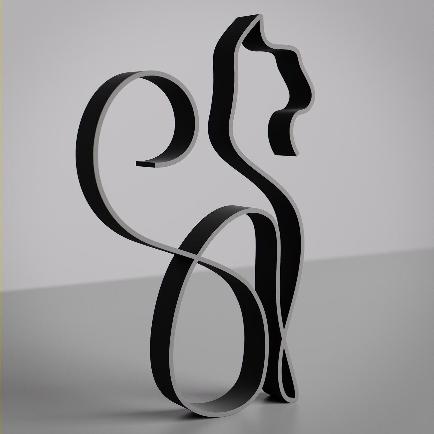 Anatolian Gift BoxSiamese Cat 04 - Line Art Figure